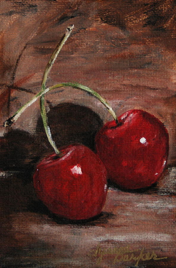 Cherry Couple Painting by Dyanne Parker - Fine Art America