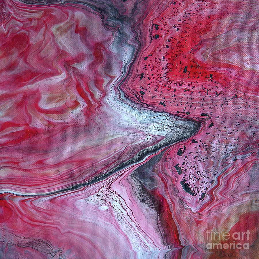 Abstract Painting - Cherry Dreams by Elisabeth Lucas