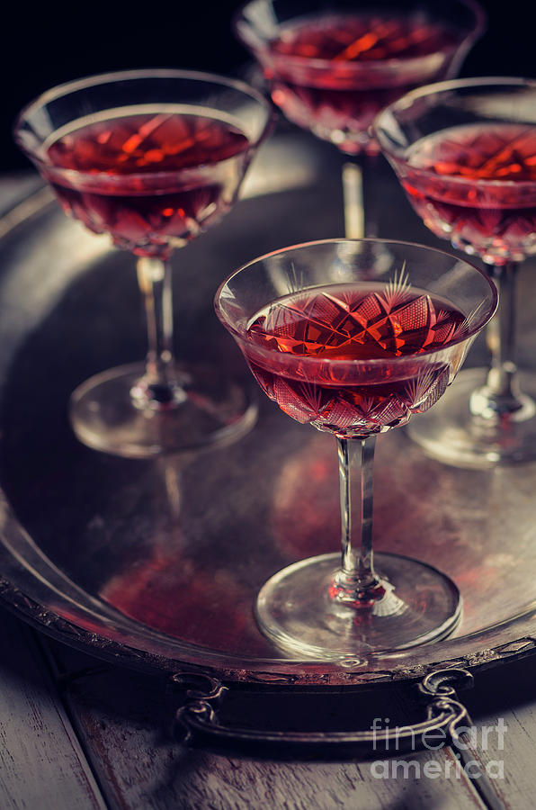 Martini Photograph - Cherry Liqueur by Jelena Jovanovic