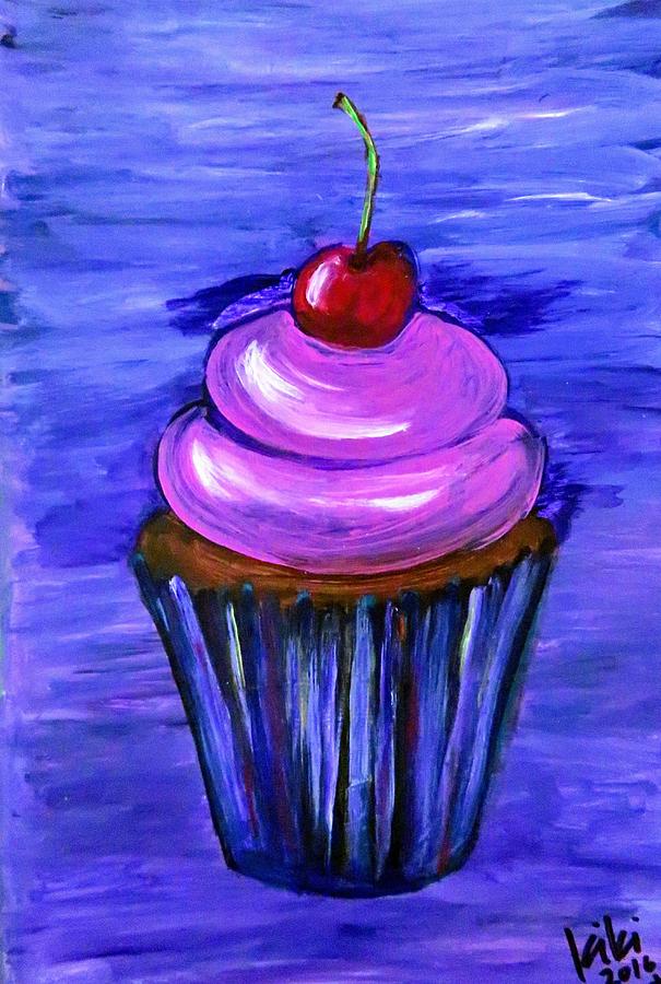 Cherry on top Painting by Kiki Curtis