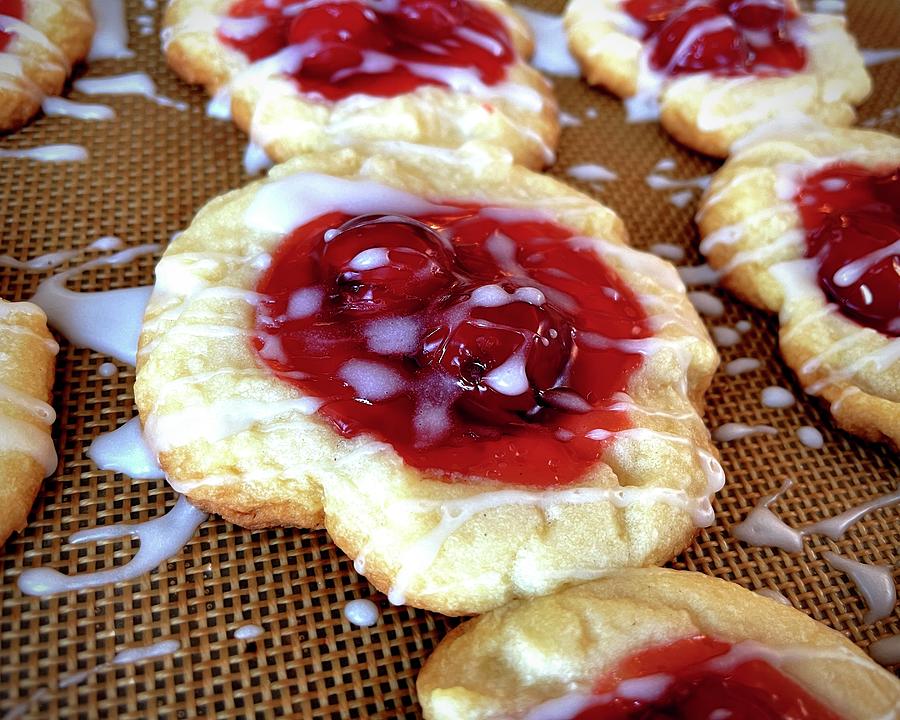 Cherry Pie Thumbprint Cookies Photograph by Bill Swartwout
