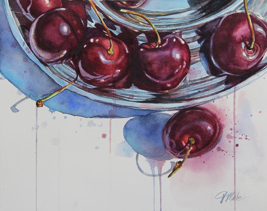 Cherrylicious Painting by Tracy Male