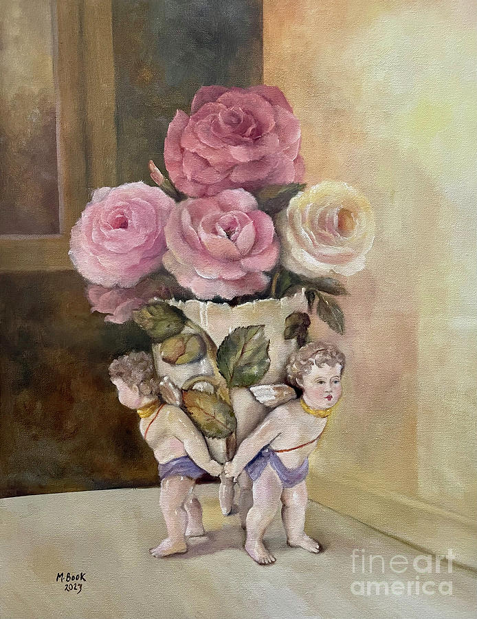 Burden of Roses Painting by Marlene Book