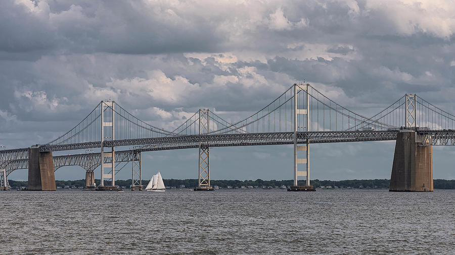 Chesapeake Bay Bridge 01 Photograph by Robert Fawcett