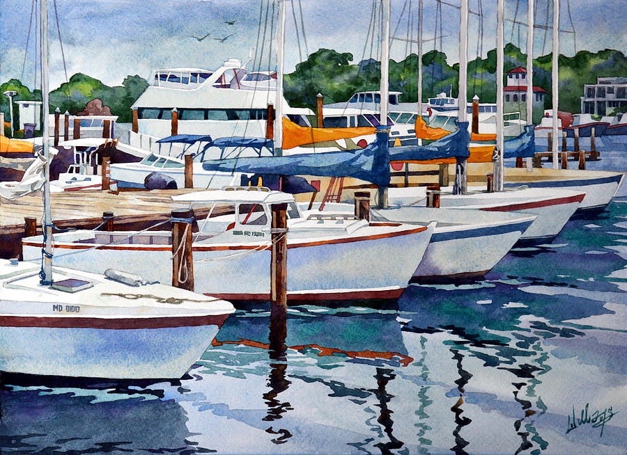 Chesapeake Blue Painting by Mick Williams