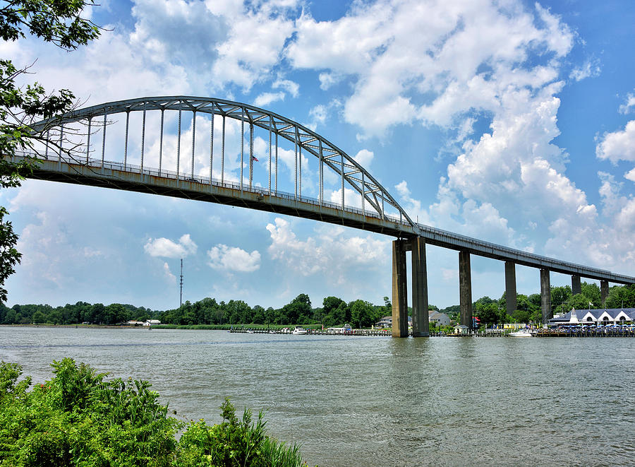 Chesapeake City Bridge - MD Photograph by Brendan Reals