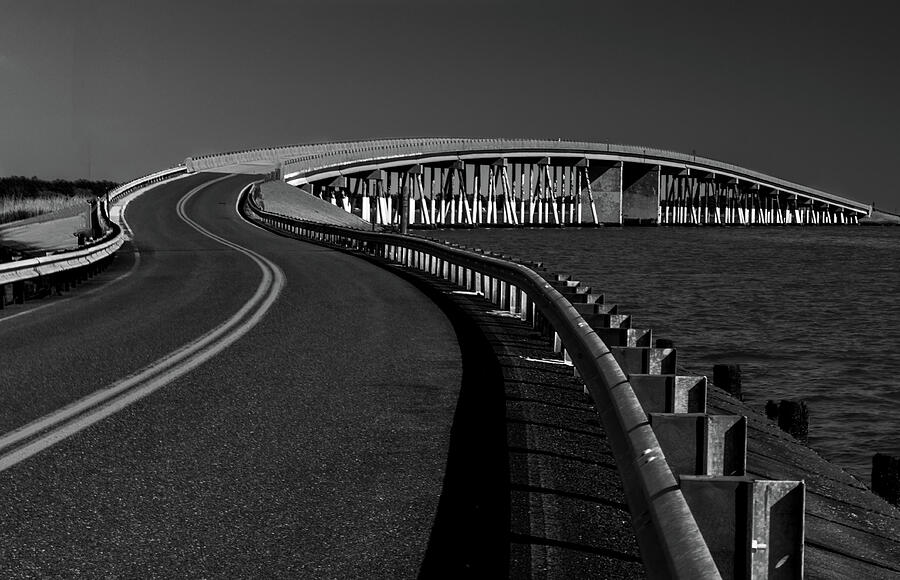 Chesapeake Curved Bridge Photograph