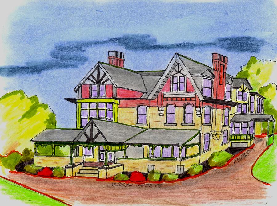 Cheshire CT Drawing by Paul Meinerth