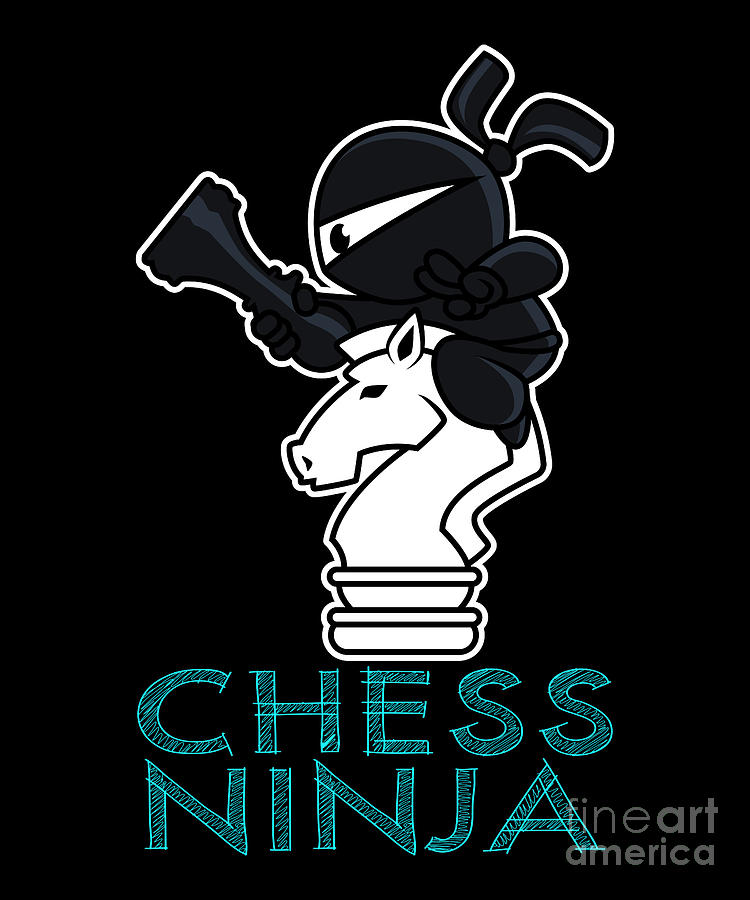 DaydreamNTee Chess Ninja by Day Checkmate by Knight T-Shirt