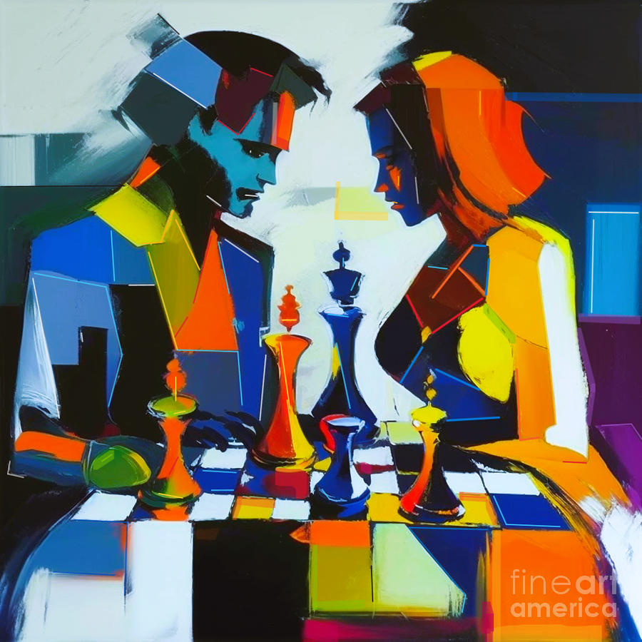Chess not checkers Art Print Digital Art by Crystal Stagg