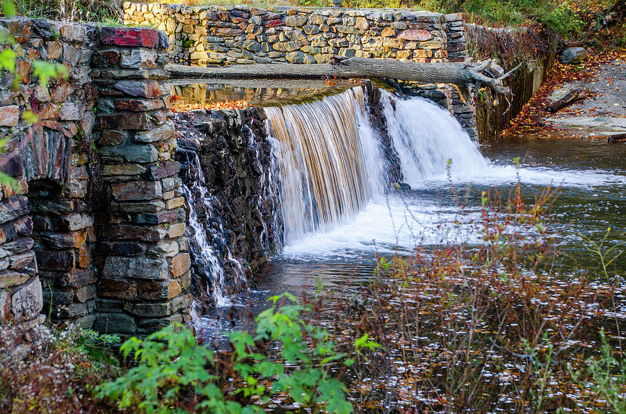 Chester County Pa - Valley Creek Dam Photograph by Bill Cannon - Fine ...