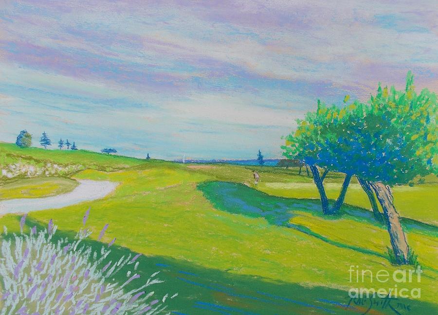 chester Golf Course Pastel by Rae  Smith PAC