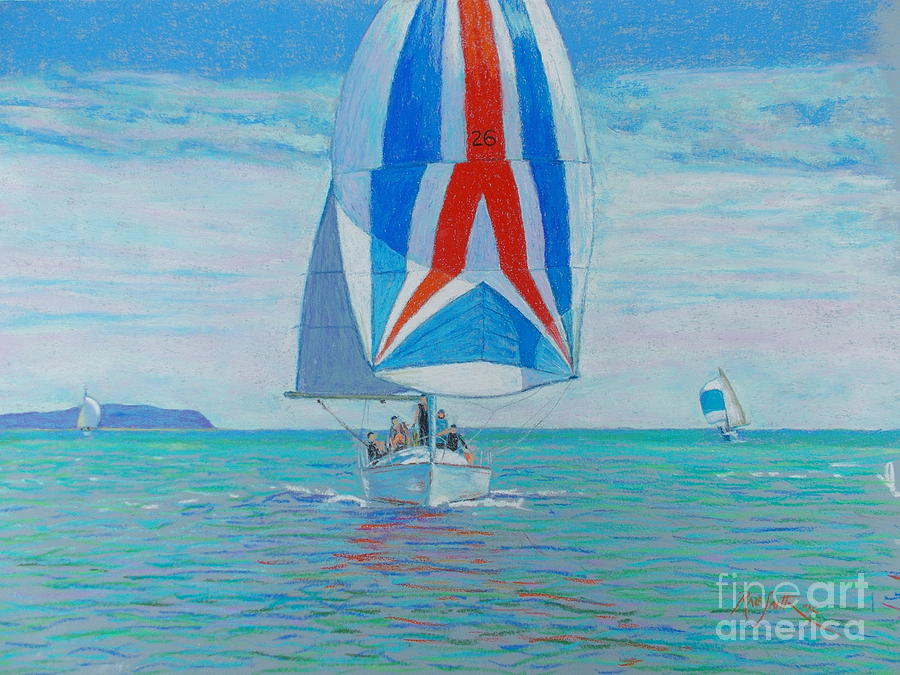 Chester Spinnaker  Pastel by Rae  Smith PAC