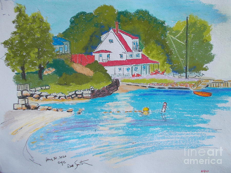 Chester Yacht Club Pastel by Rae  Smith PAC