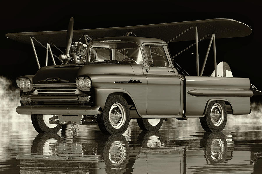 Chevrolet Apache - The Classic Pickup of the USA Digital Art by Jan Keteleer