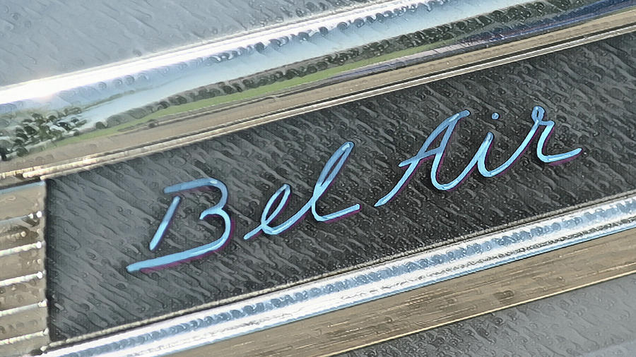 Chevrolet Bel Air side trim Photograph by Bob McDonnell
