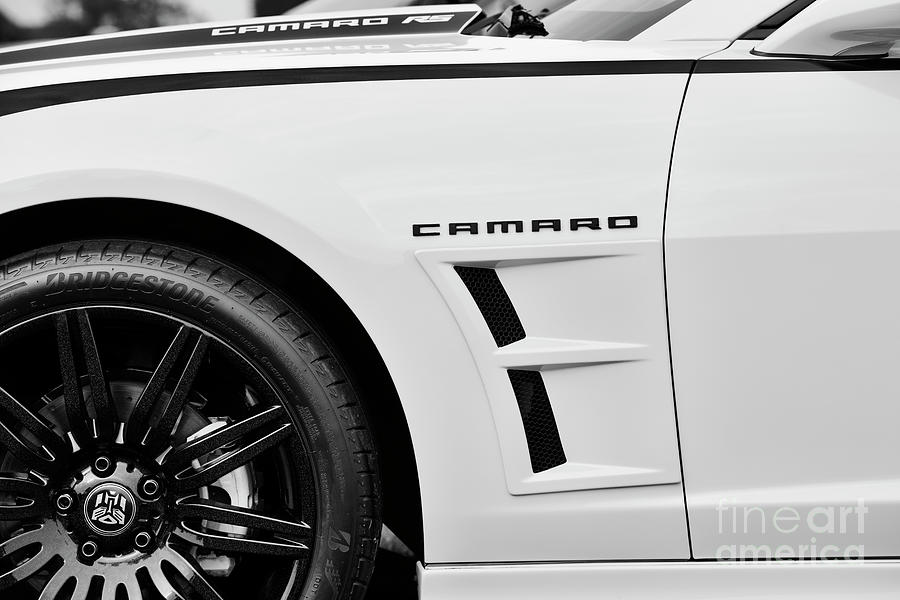 Chevrolet Camaro RS Monochrome Photograph by Tim Gainey