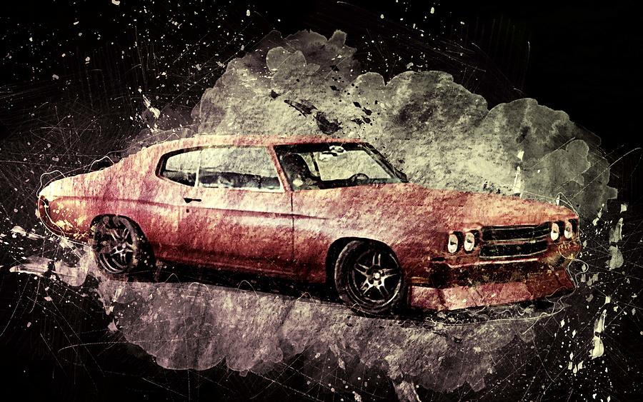 Chevrolet Chevelle Ss 396 1969 Cars Red Tuning Chevelle Digital Art by ...