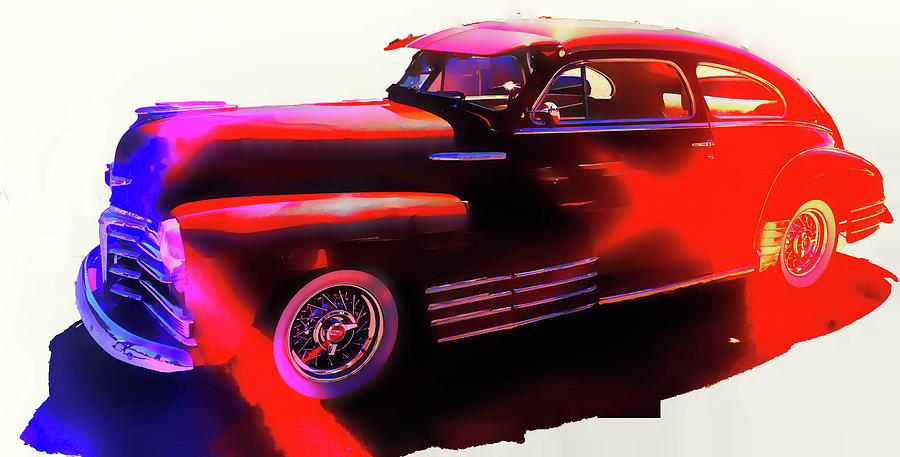 Chevrolet Fleetline Abstract  Digital Art by Cathy Anderson