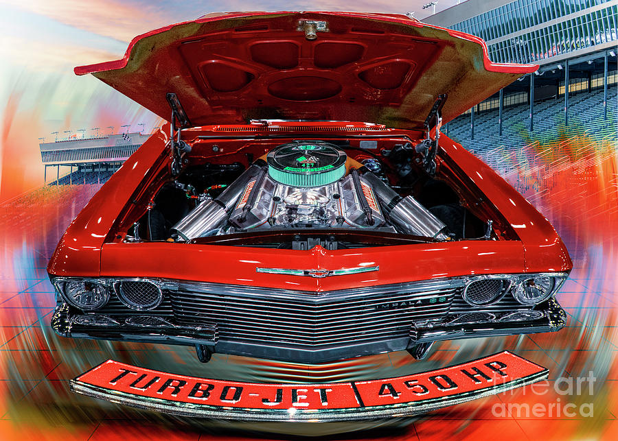 Chevrolet Impala Turbo-jet 450 Hp Digital Art by Anthony Ellis