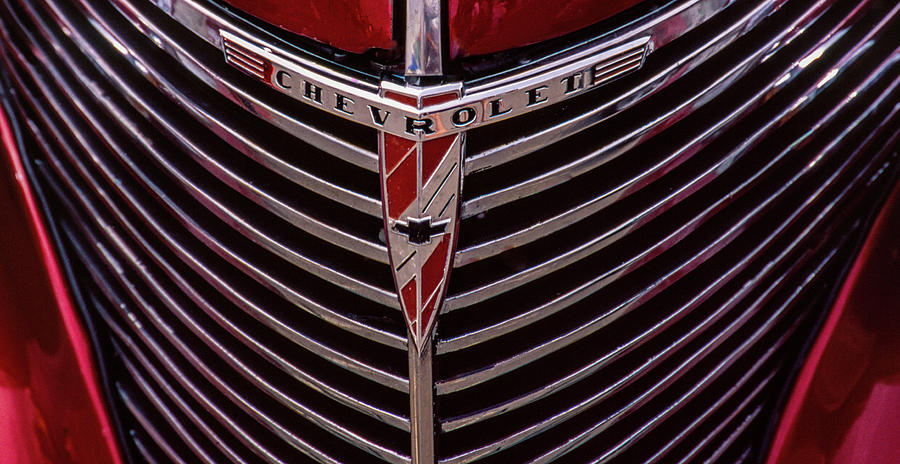 Chevrolet in Chrome and Red Photograph by S Katz