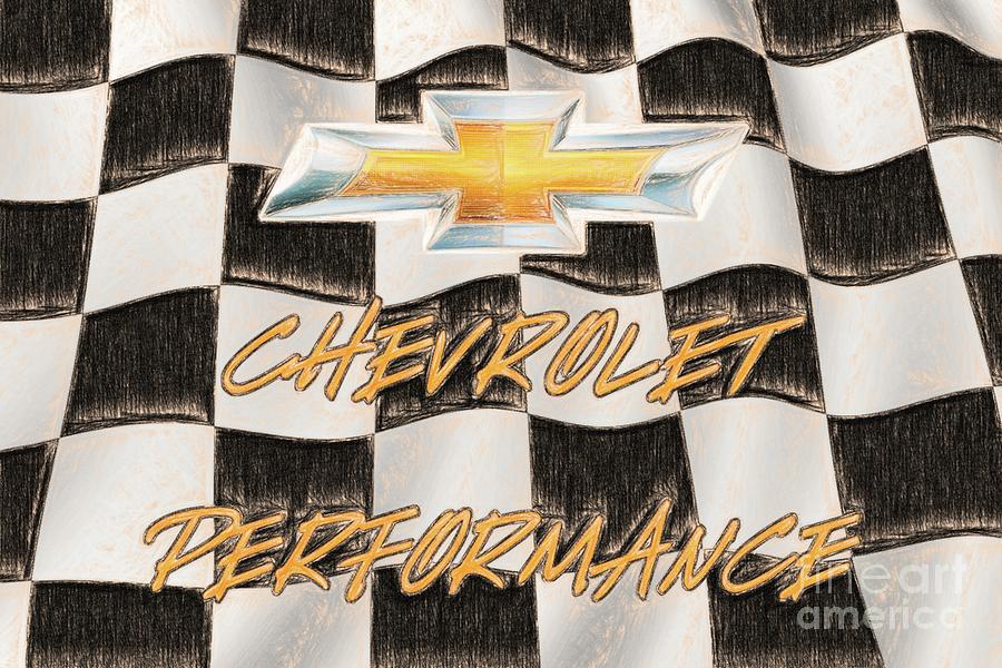 Chevrolet sketch Drawing by Darrell Foster