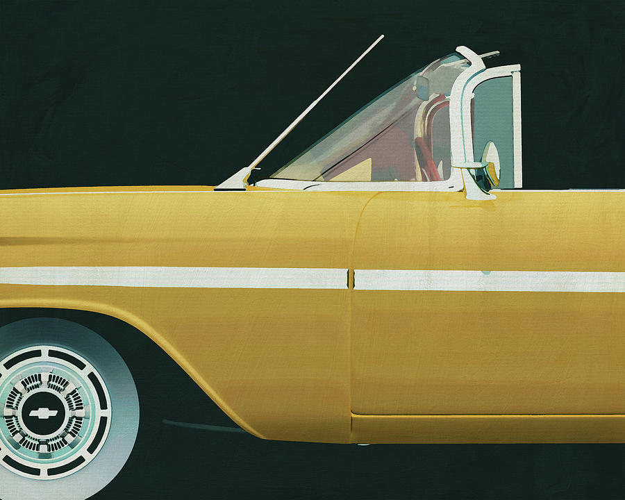Chevrolette Impala 1959 Convertible Painting by Jan Keteleer