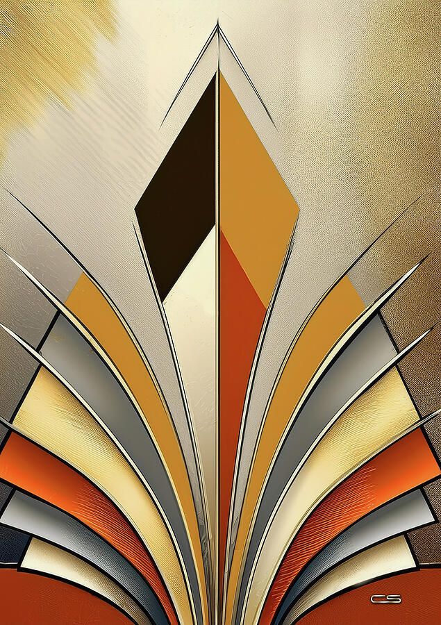 Chevron 23 Digital Art by Chuck Staley