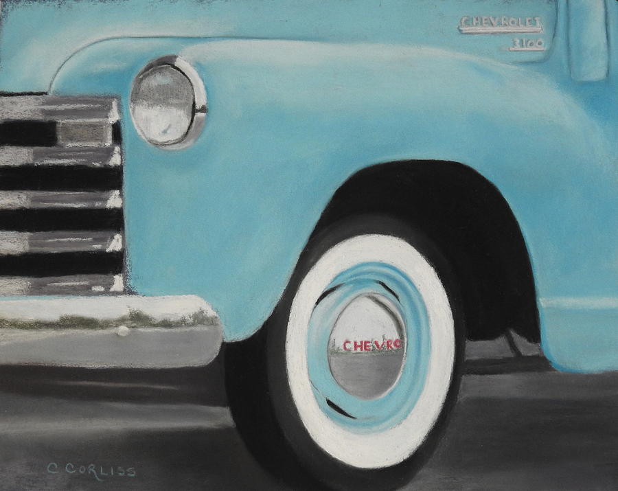 Chevy 3100 Pastel by Carol Corliss