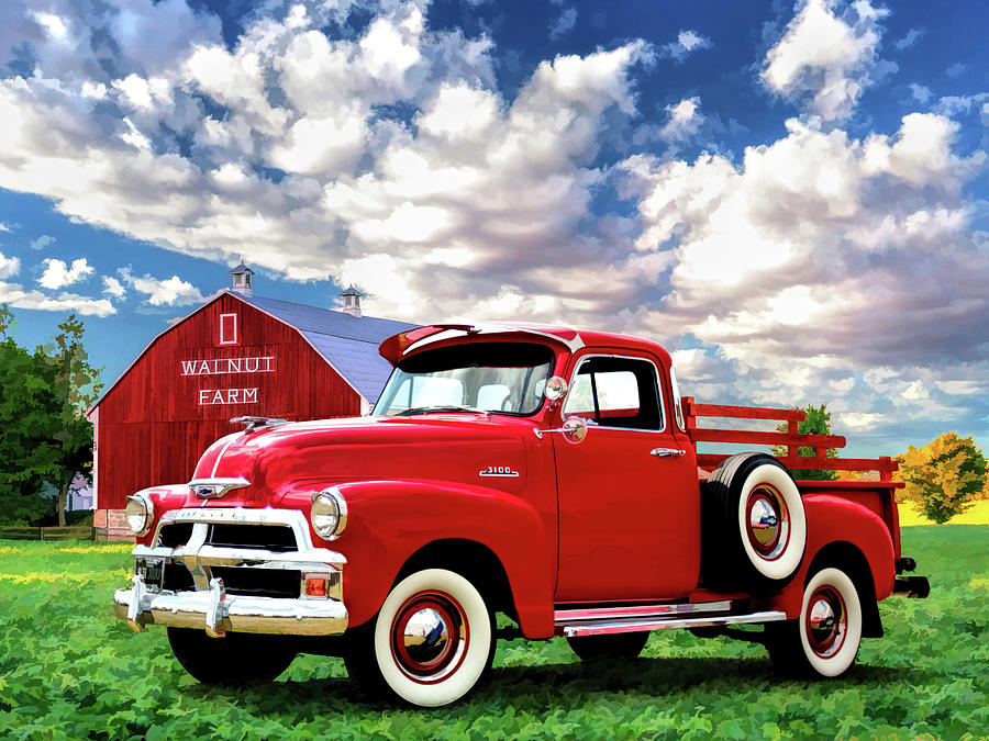 Chevy 3100 Pickup Painting by Christopher Arndt