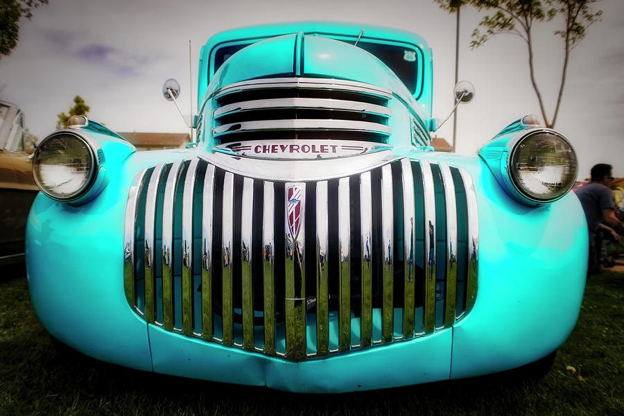 Chevy Blue Photograph by Mark David Gerson