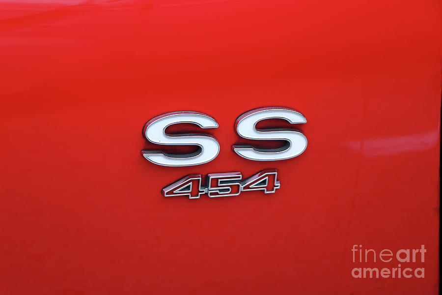 Chevy SS 454 Badge 4489 Photograph by Jack Schultz