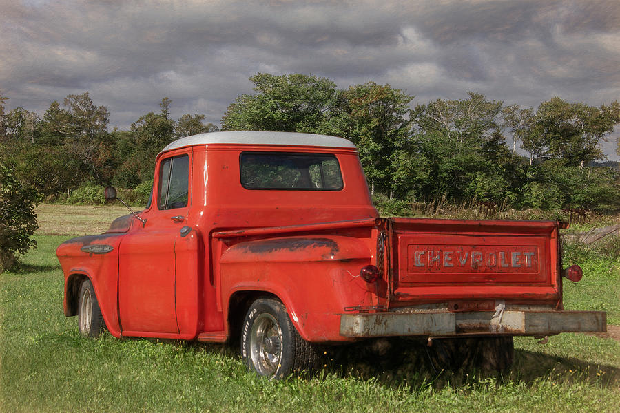 Chevy Truck Showing Off Photograph by Marcy Wielfaert