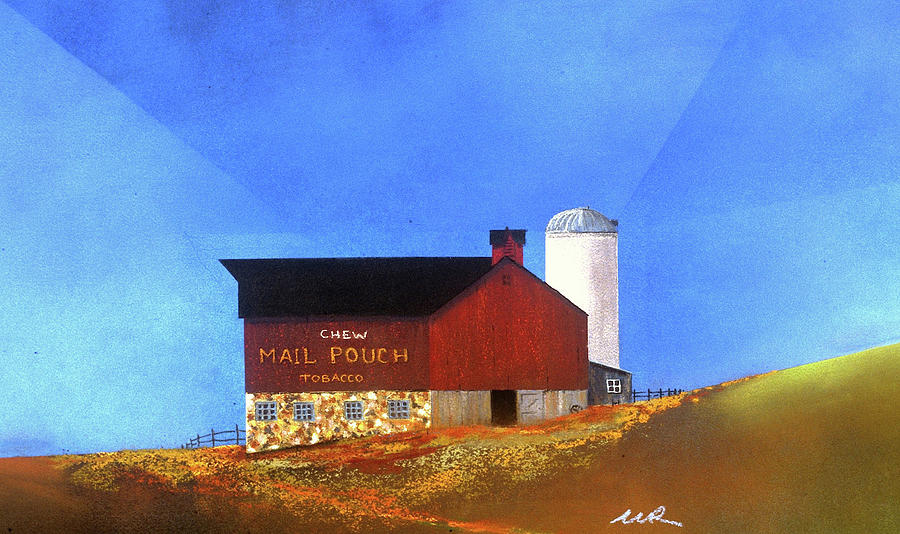 Chew Mail Pouch Painting by William Renzulli