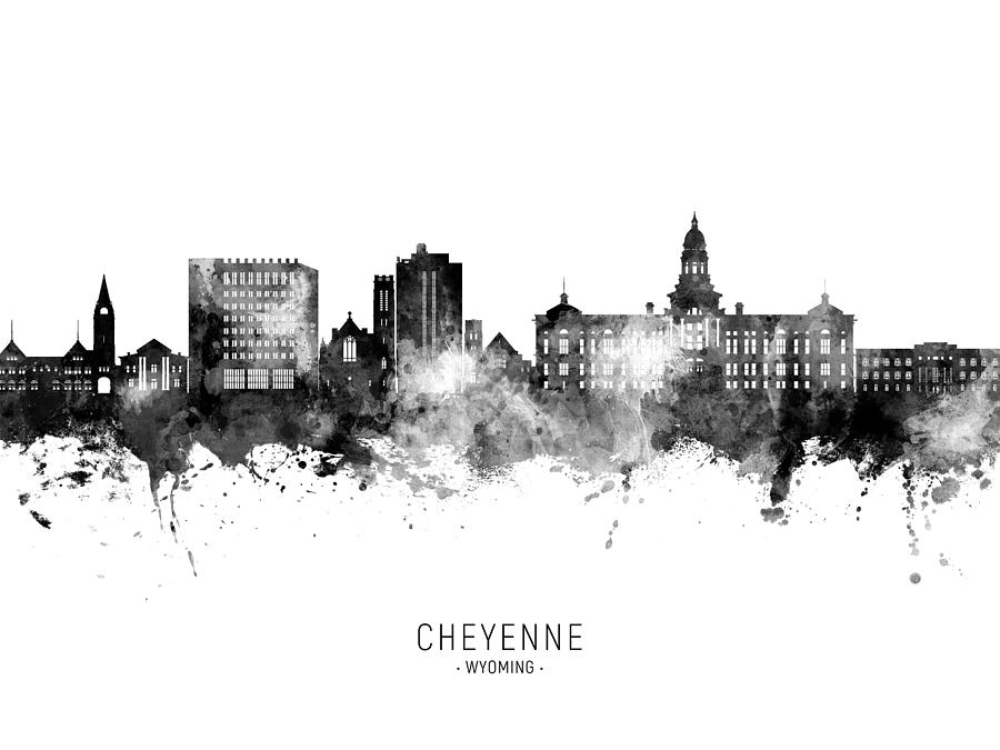 Cheyenne Wyoming Skyline #49 Digital Art by Michael Tompsett