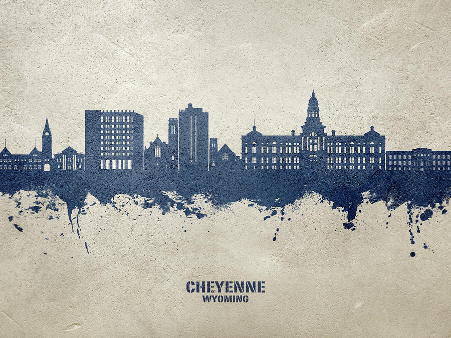 Cheyenne Wyoming Skyline #59 Digital Art by Michael Tompsett