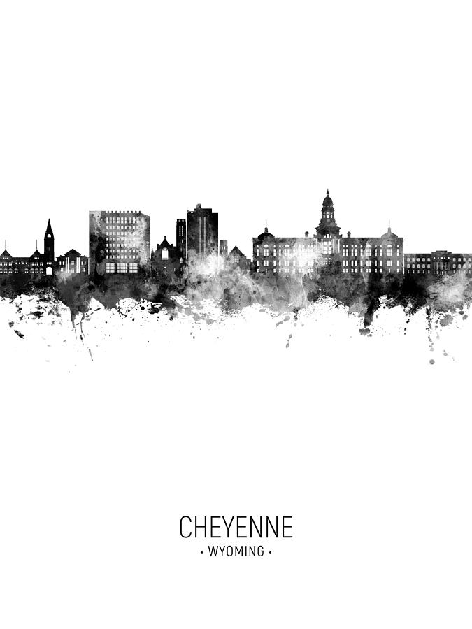 Cheyenne Wyoming Skyline #74 Digital Art by Michael Tompsett