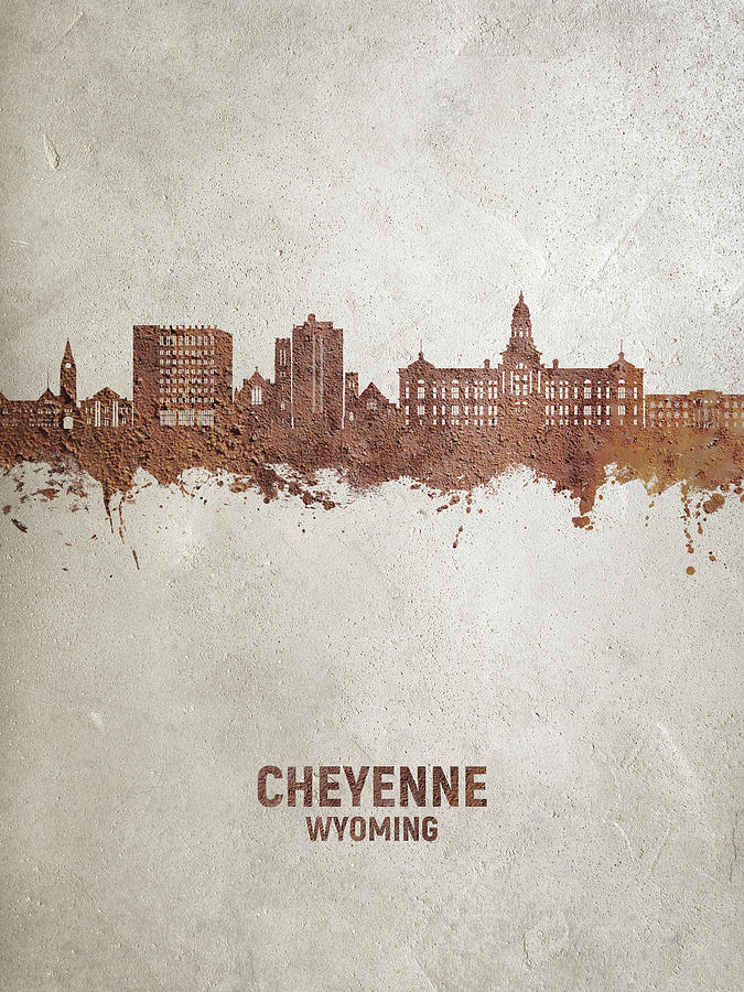 Cheyenne Wyoming Skyline #86 Digital Art by Michael Tompsett