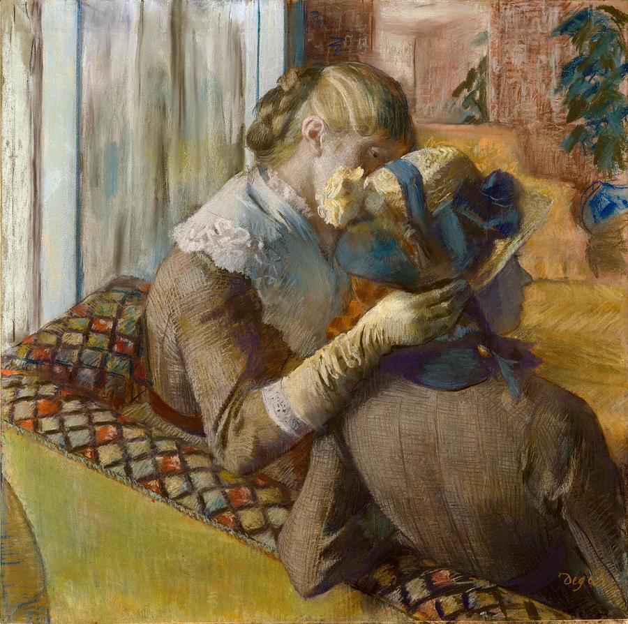 Chez le modiste At the Milliner's Painting by Edgar Degas - Fine Art ...