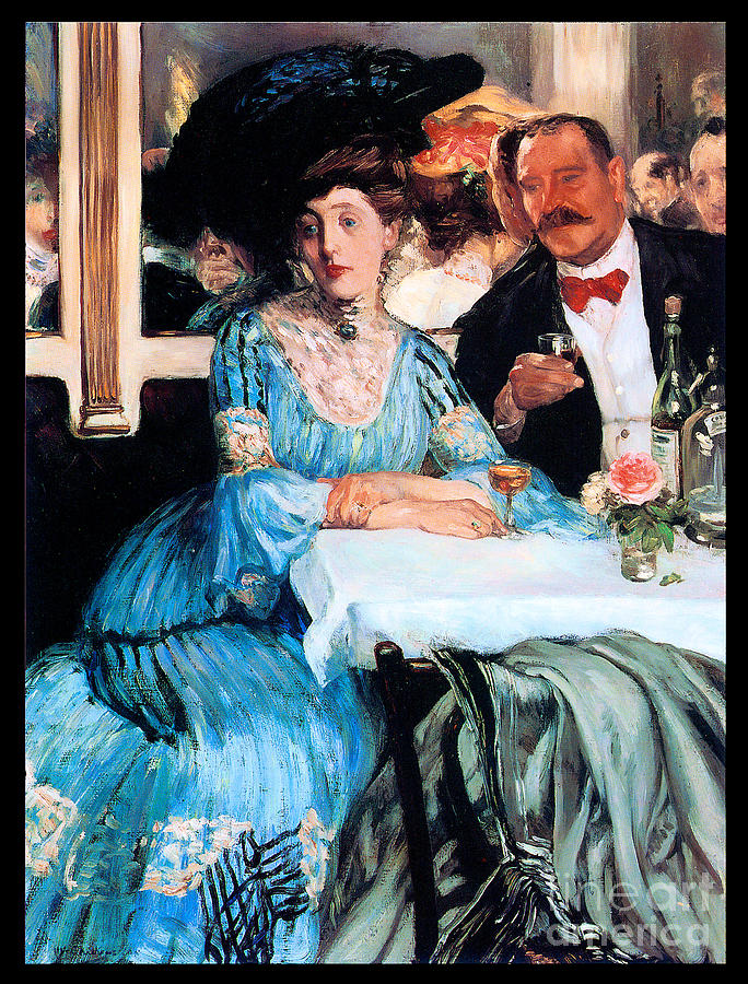 Chez Mouquin 1905 Painting