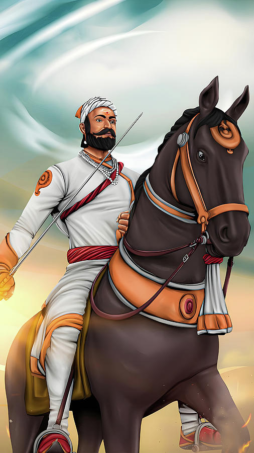 Chhatrapati Shivaji Maharaj Digital Print Digital Art By Bhavik Tank Fine Art America 