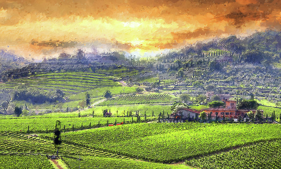 Chianti, Tuscany - 04 Painting by AM FineArtPrints