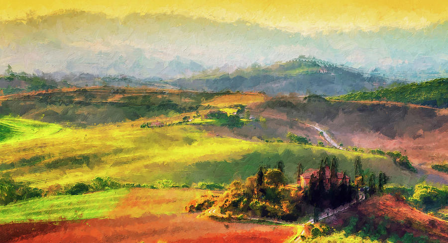 Chianti, Tuscany - 07 Painting by AM FineArtPrints