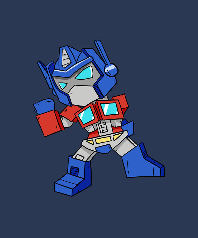 Chibi Optimus Prime Painting by Francesca Alfie | Pixels