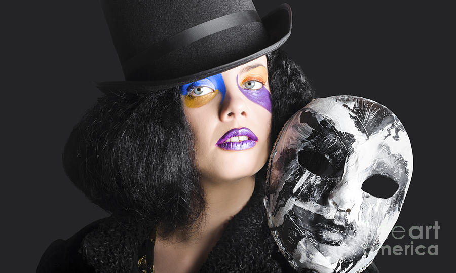Chic lady carnival mask Photograph by Jorgo Photography