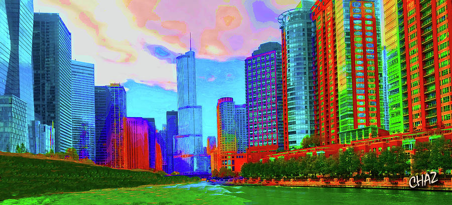Chicago 21 Digital Art by CHAZ Daugherty