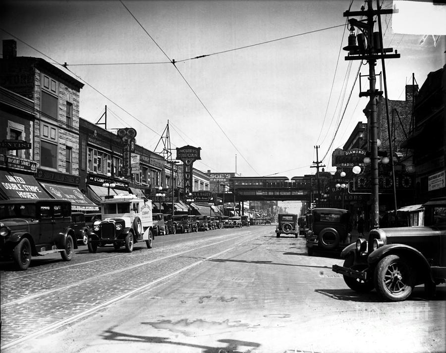 Chicago - 63rd Street, 1929 Photograph By Granger - Pixels