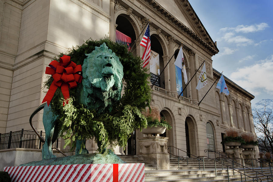 Chicago Art Institute Guardian Photograph by Sebastian Musial