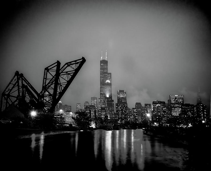 Chicago at night Photograph by Jim Signorelli