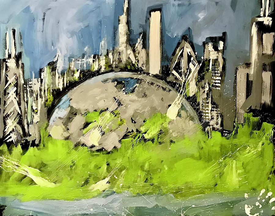 Architecture Mixed Media - Chicago Bean by Elliott From